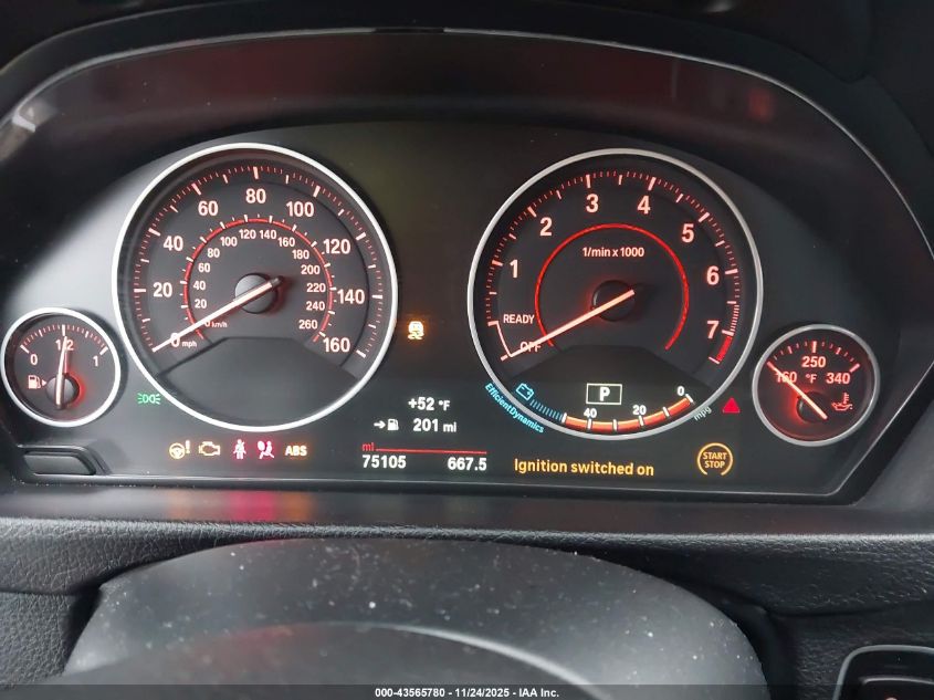 2017 BMW 340I xDrive VIN: WBA8B7G31HNU37684 Lot: 43565780