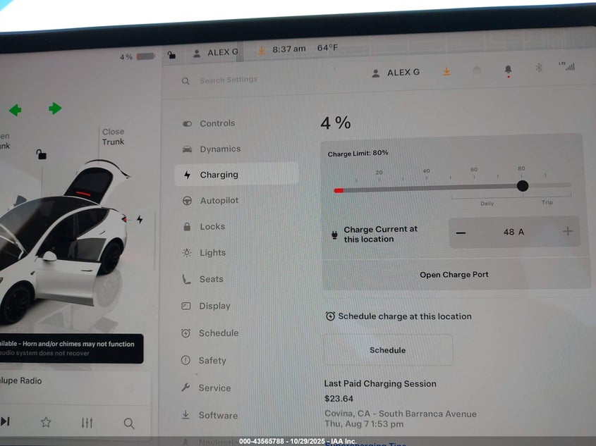 2022 Tesla Model Y Performance Dual Motor All-Wheel Drive VIN: 7SAYGDEF1NF521341 Lot: 43565788