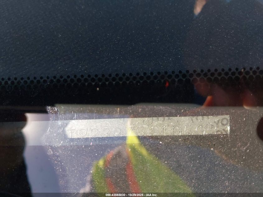 2007 Toyota Yaris VIN: JTDJT923975110503 Lot: 43565830