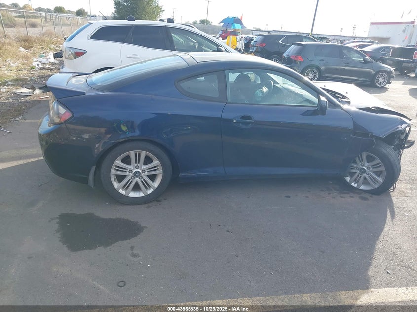 2008 Hyundai Tiburon Gs VIN: KMHHM66D68U290779 Lot: 43565835