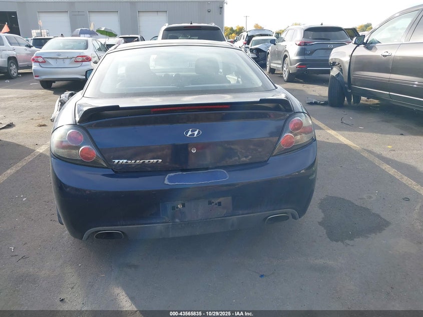 2008 Hyundai Tiburon Gs VIN: KMHHM66D68U290779 Lot: 43565835