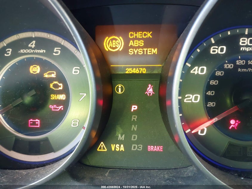 2009 Acura Mdx Sport Package VIN: 2HNYD28759H504972 Lot: 43565924