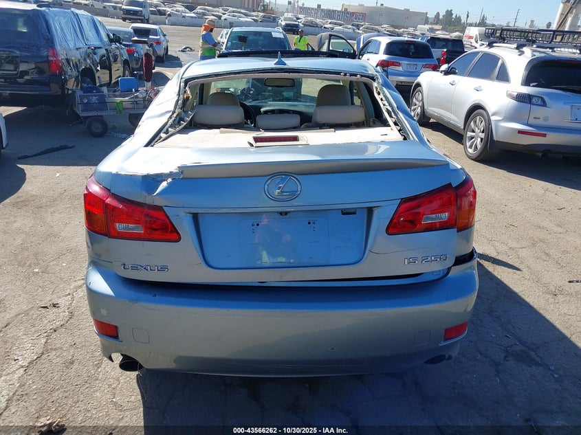 2008 Lexus Is 250 VIN: JTHBK262X82070031 Lot: 43566262