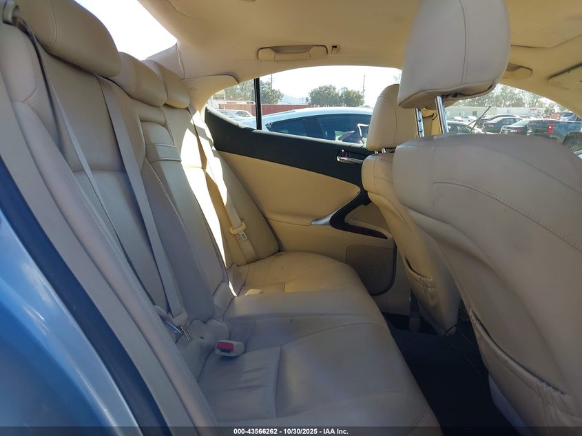 2008 Lexus Is 250 VIN: JTHBK262X82070031 Lot: 43566262
