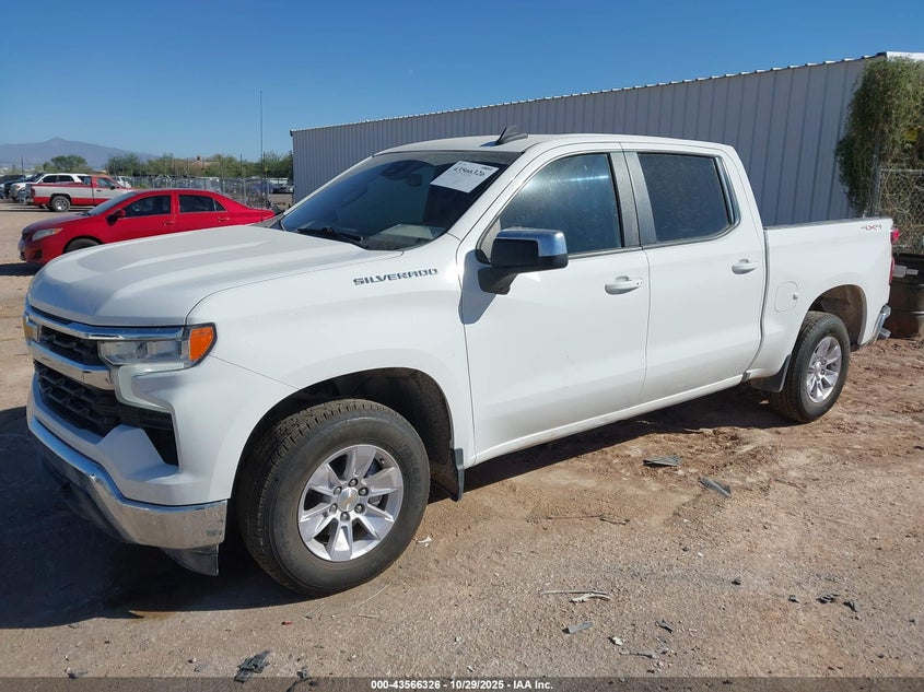 VIN 1GCPDDEKXNZ504384 2022 CHEVROLET SILVERADO 1500 4WD  STANDARD BED LT