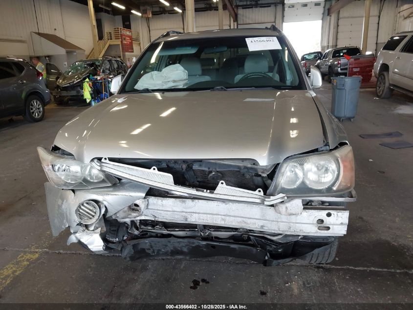 2001 Toyota Highlander VIN: JTEGD21A810020547 Lot: 43566402