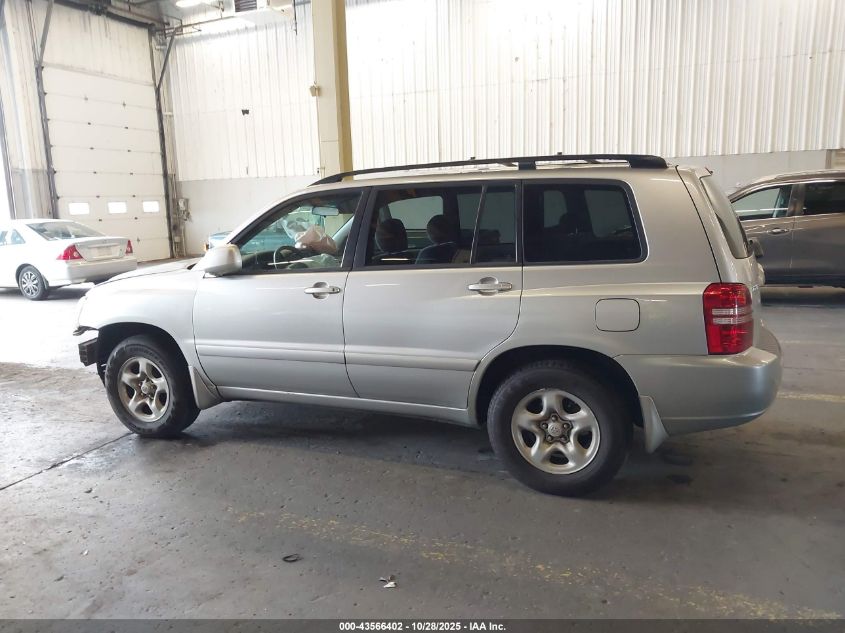 2001 Toyota Highlander VIN: JTEGD21A810020547 Lot: 43566402
