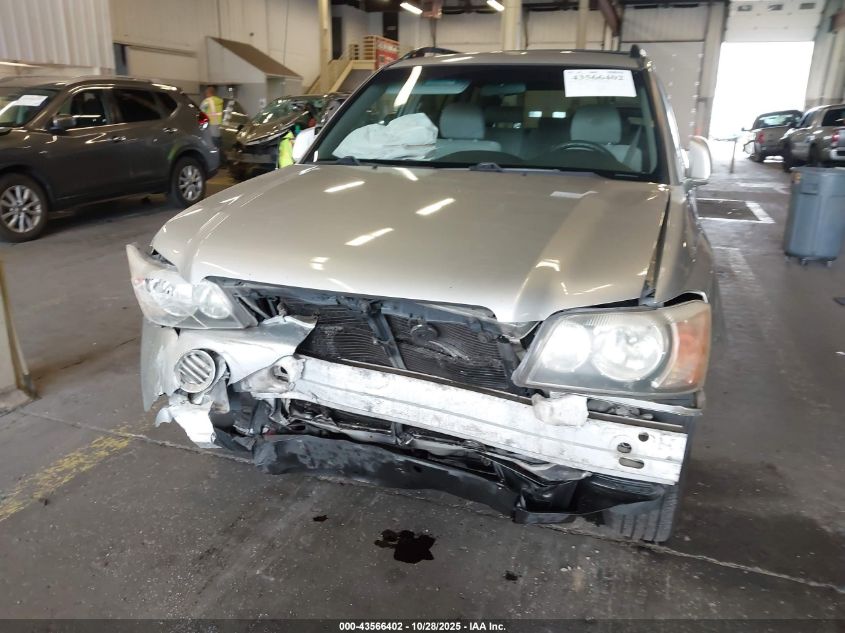 2001 Toyota Highlander VIN: JTEGD21A810020547 Lot: 43566402