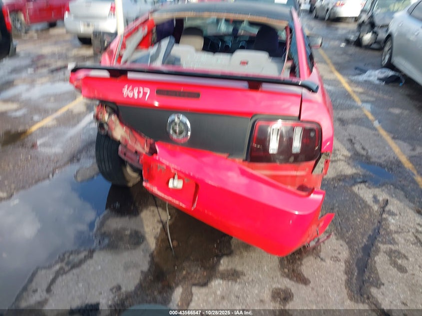 2007 Ford Mustang V6 Deluxe/V6 Premium VIN: 1ZVFT80NX75211955 Lot: 43566547