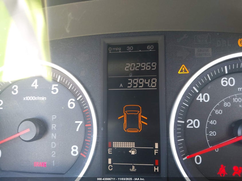 2009 Honda Cr-V Ex-L VIN: JHLRE38729C001810 Lot: 43566711