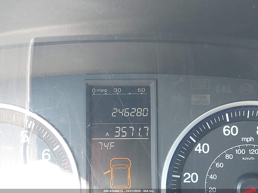 2009 Honda Cr-V Ex VIN: 3CZRE38559G705616 Lot: 43566810