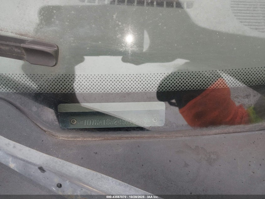 2004 Dodge Ram 1500 Slt/Laramie VIN: 1D7HA18N24S672969 Lot: 43567070