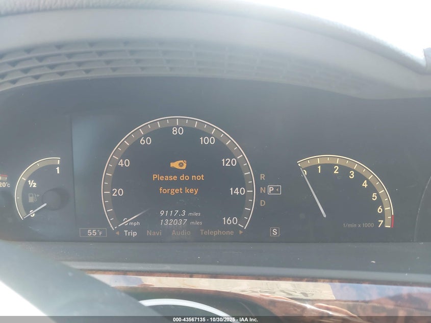 2009 Mercedes-Benz S 550 4Matic VIN: WDDNG86X59A248617 Lot: 43567135