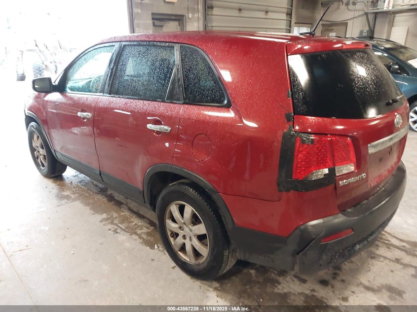 Vin: 5xykt3a12bg031871, lot: 44062308, kia sorento lx 20113