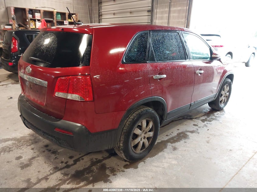 Vin: 5xykt3a12bg031871, lot: 44062308, kia sorento lx 20114