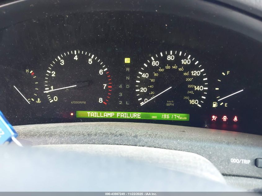 1998 Lexus Ls 400 VIN: JT8BH28F8W0099762 Lot: 43567249