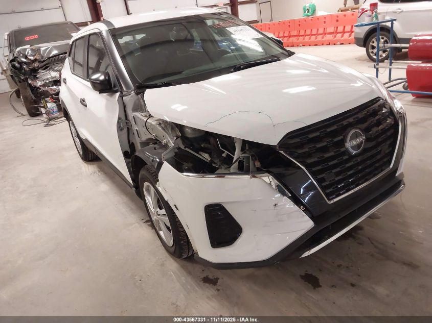 2022 Nissan Kicks S VIN: 3N1CP5BV8NL525478 Lot: 43567331