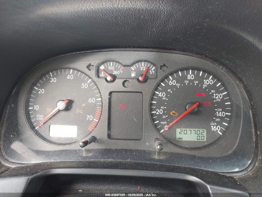 2002 Volkswagen Jetta Gls 1.8L VIN: WVWSE61J82W675762 Lot: 43567359