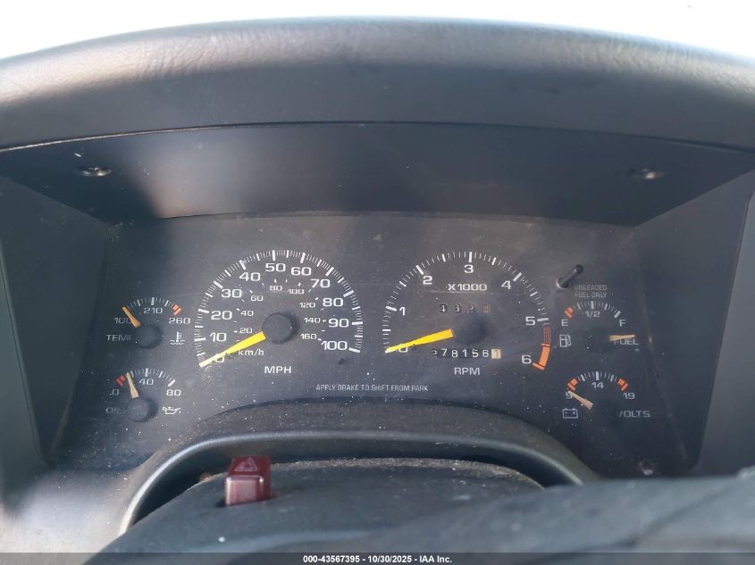 1997 Oldsmobile Bravada VIN: 1GHDT13W0V2719866 Lot: 43567395