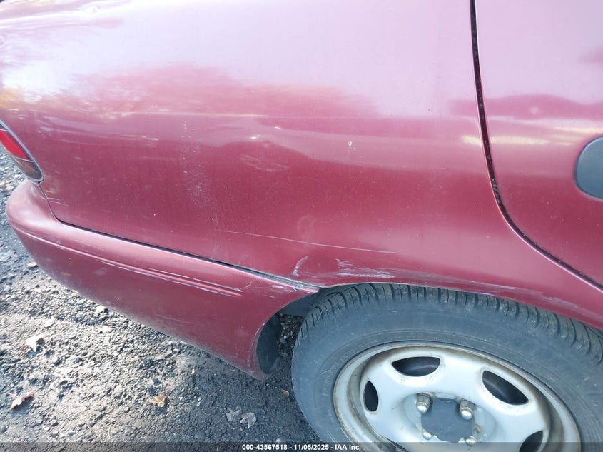 1995 Geo Prizm Lsi VIN: 1Y1SK5264SZ078602 Lot: 43567518