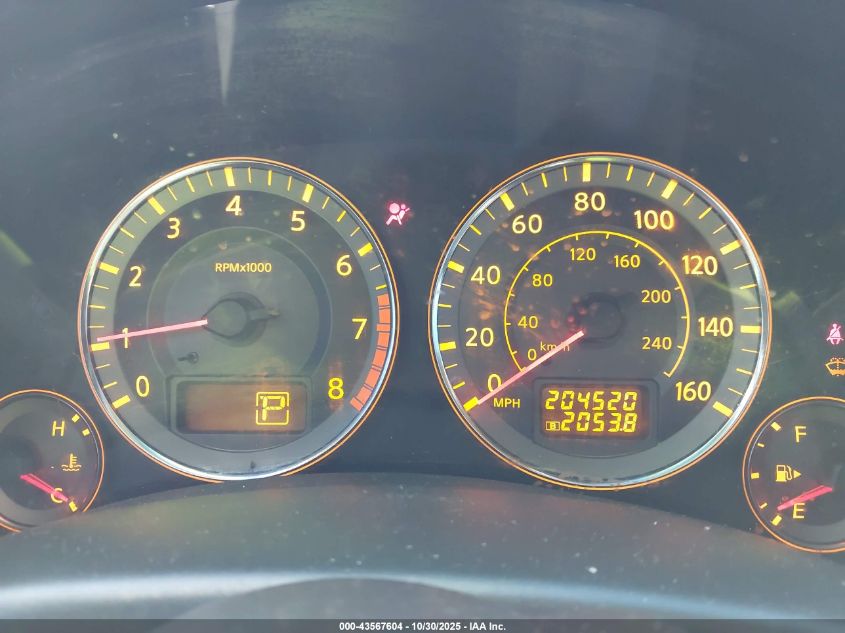 2007 Infiniti Fx35 VIN: JNRAS08W17X204184 Lot: 43567604