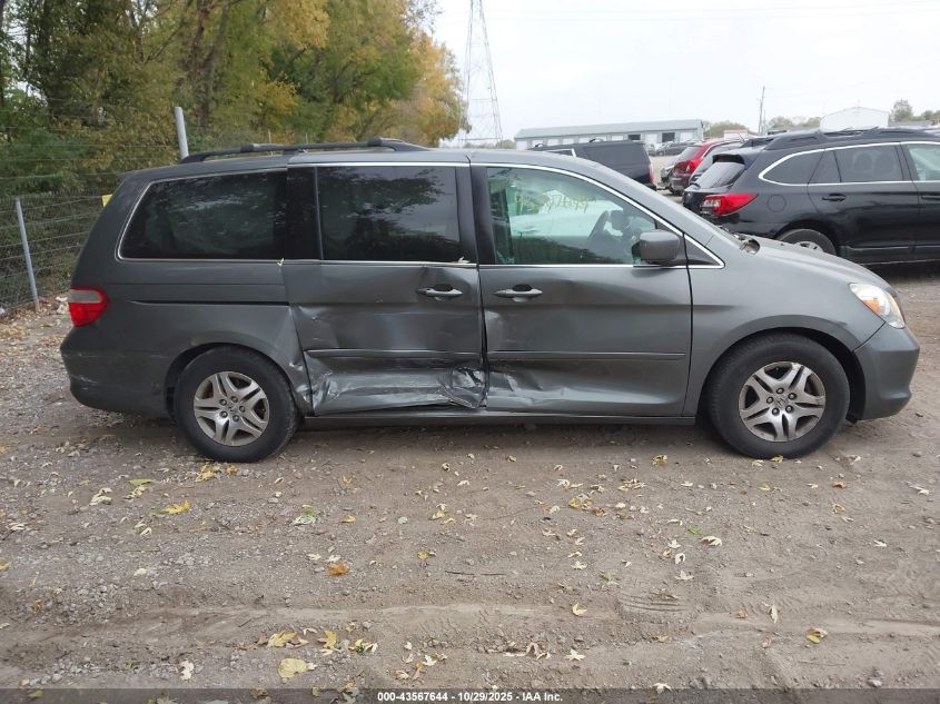 2007 Honda Odyssey Ex-L VIN: 5FNRL38707B441382 Lot: 43567644