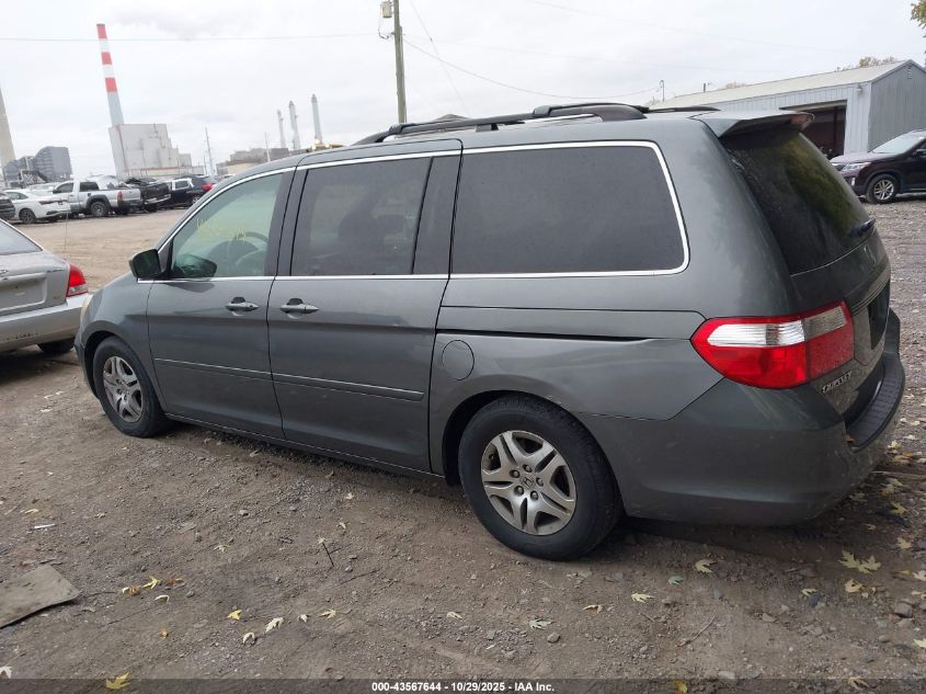 2007 Honda Odyssey Ex-L VIN: 5FNRL38707B441382 Lot: 43567644