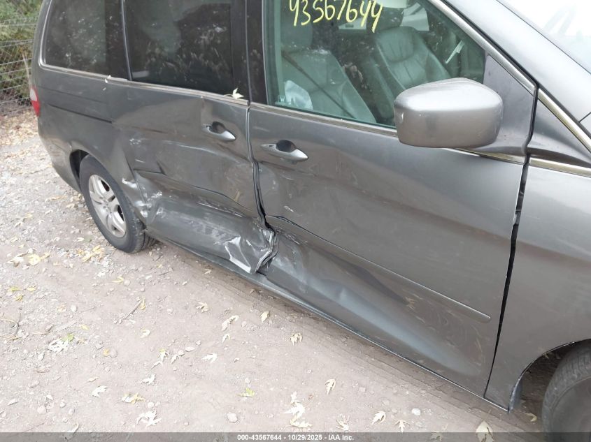 2007 Honda Odyssey Ex-L VIN: 5FNRL38707B441382 Lot: 43567644