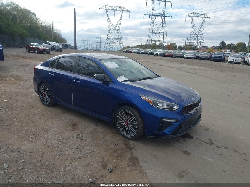 2021 Kia Forte Gt Manual VIN: 3KPF44AC0ME376211 Lot: 43567774