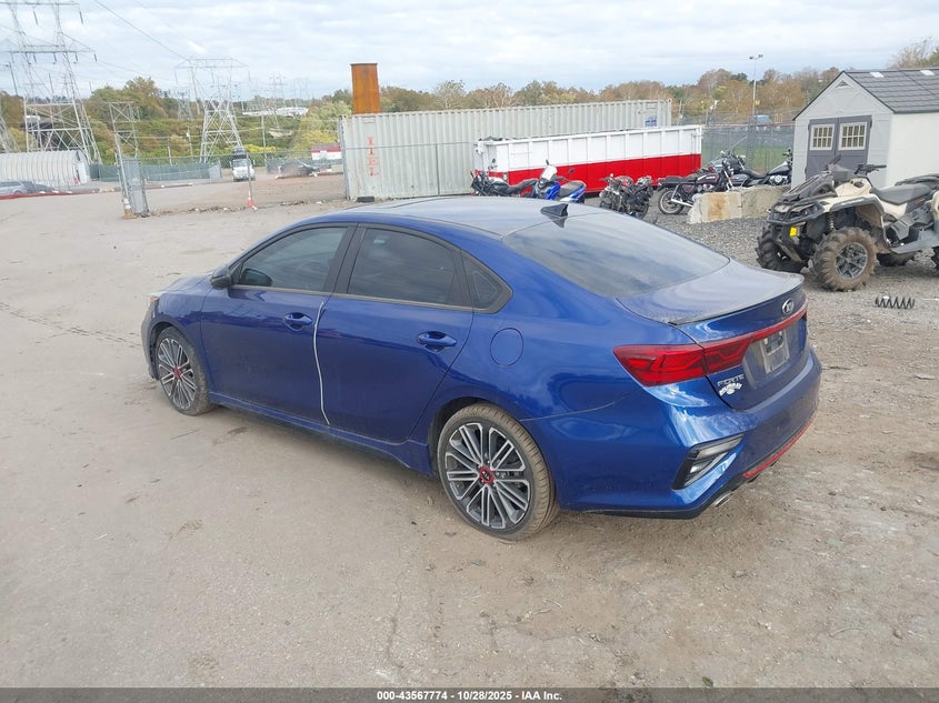 2021 Kia Forte Gt Manual VIN: 3KPF44AC0ME376211 Lot: 43567774