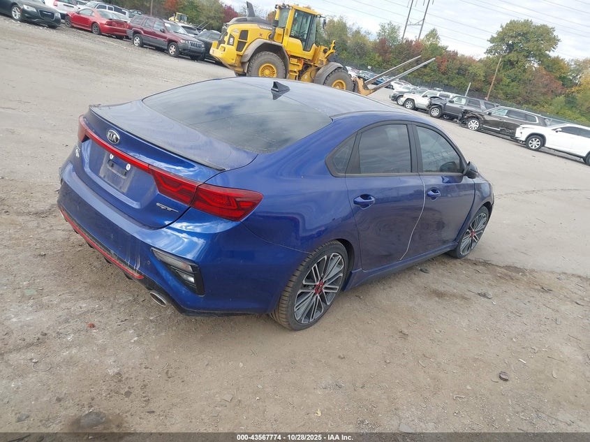 2021 Kia Forte Gt Manual VIN: 3KPF44AC0ME376211 Lot: 43567774