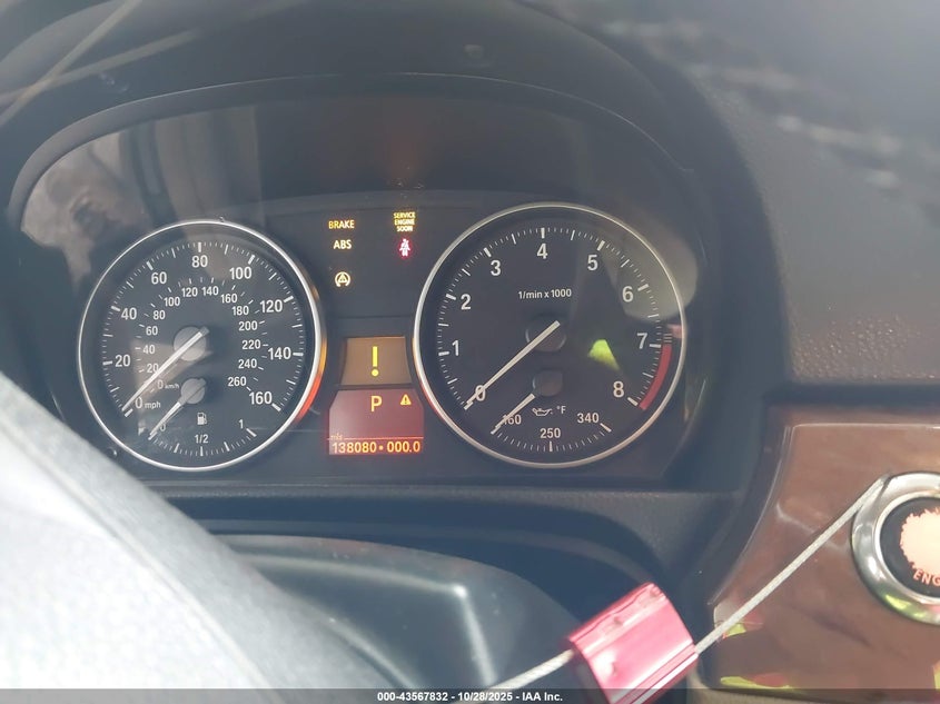 2008 BMW 328I VIN: WBAWL13508PX17075 Lot: 43567832