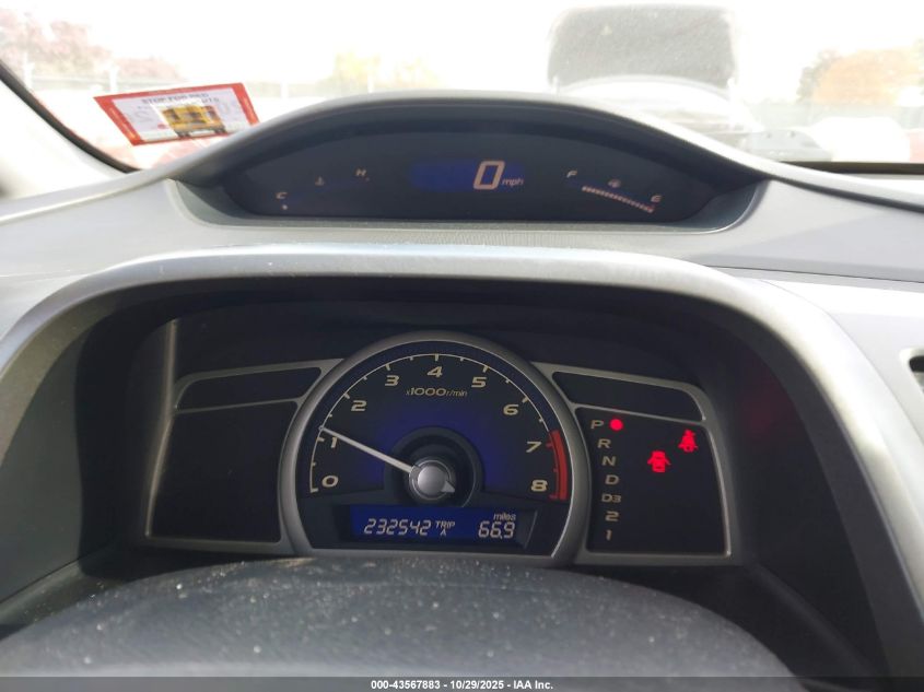 2009 Honda Civic Lx VIN: 2HGFA16589H364595 Lot: 43567883