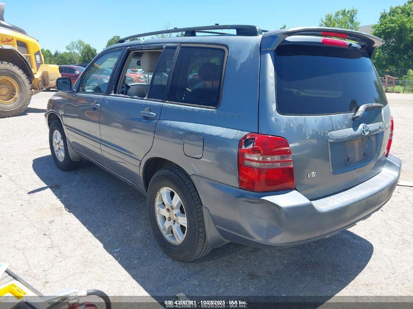 2001 Toyota Highlander V6 silver other gasoline JTEGF21A810020686 photo #4