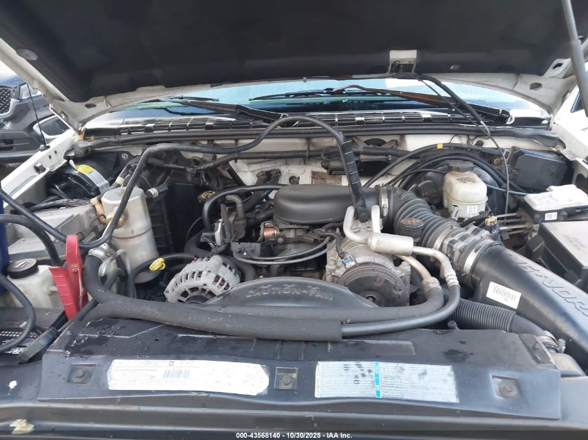 2002 Chevrolet S-10 Ls VIN: 1GCDT19W828115472 Lot: 43568140