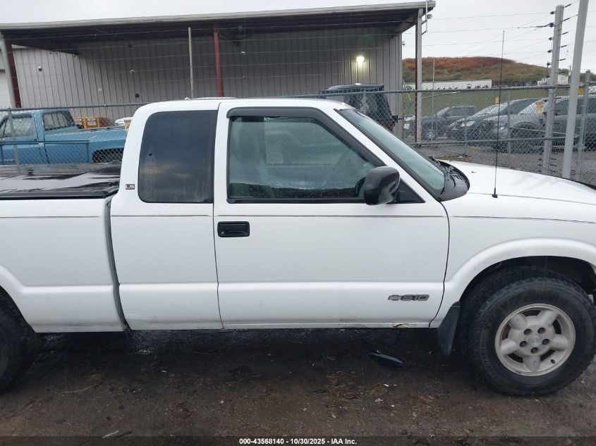 2002 Chevrolet S-10 Ls VIN: 1GCDT19W828115472 Lot: 43568140