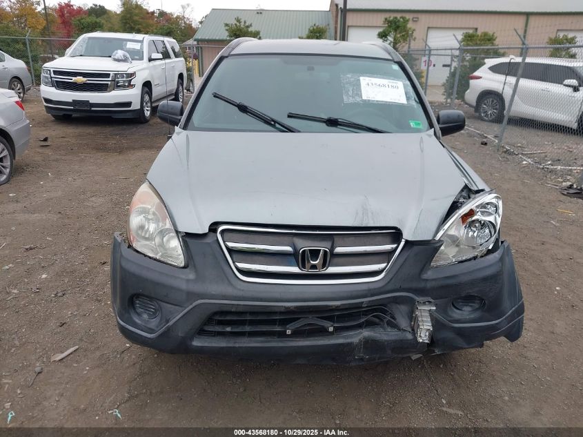 2006 Honda Cr-V Lx VIN: SHSRD68546U405117 Lot: 43568180