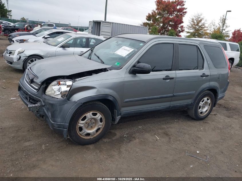 2006 Honda Cr-V Lx VIN: SHSRD68546U405117 Lot: 43568180
