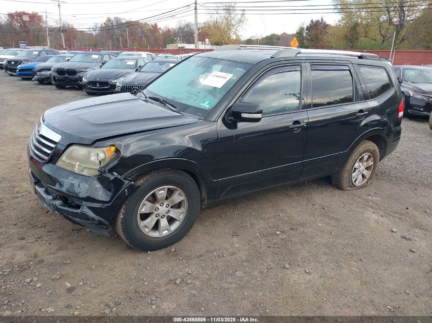 2009 Kia Borrego Lx V6 VIN: KNDJH741895020375 Lot: 43568506