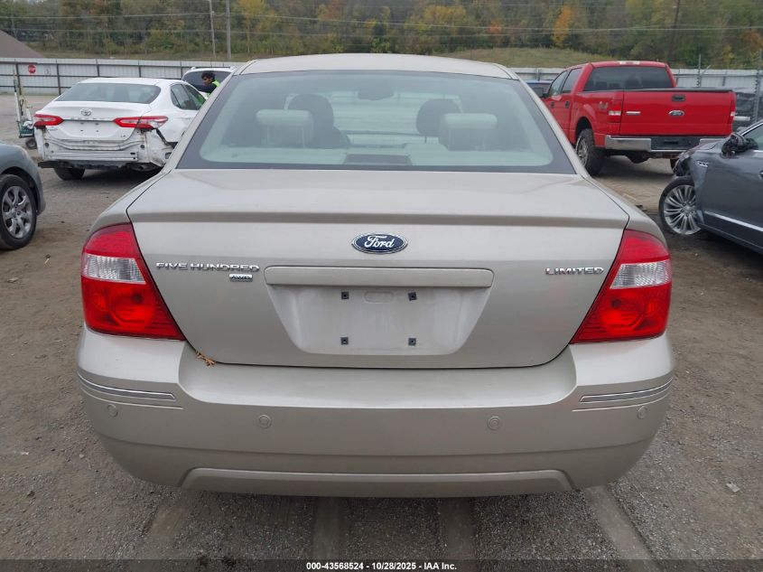 2005 Ford Five Hundred Limited VIN: 1FAHP28185G162678 Lot: 43568524