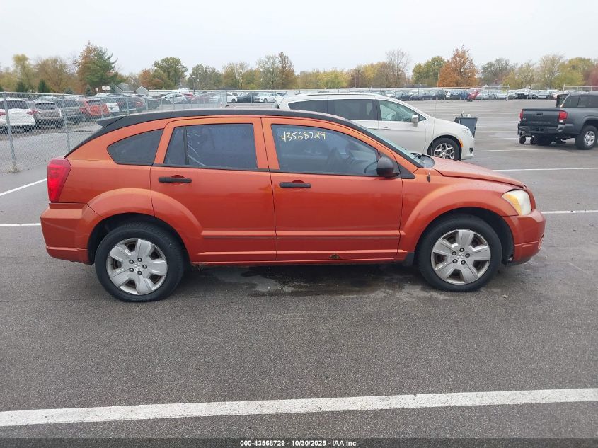 2007 Dodge Caliber Sxt VIN: 1B3HB48B07D509486 Lot: 43568729