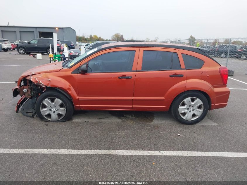 2007 Dodge Caliber Sxt VIN: 1B3HB48B07D509486 Lot: 43568729