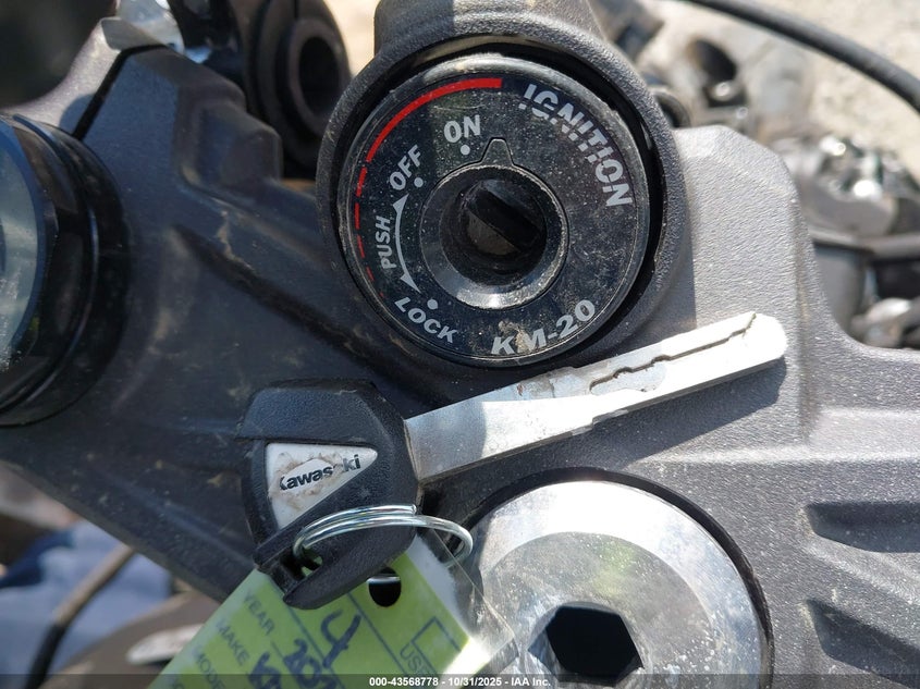 2025 Kawasaki Zx636 K VIN: JKBZXJK1XSA007068 Lot: 43568778