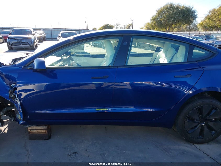 2025 Tesla Model 3 Long Range Rear-Wheel Drive/Standard VIN: 5YJ3E1EA4SF045775 Lot: 43568832