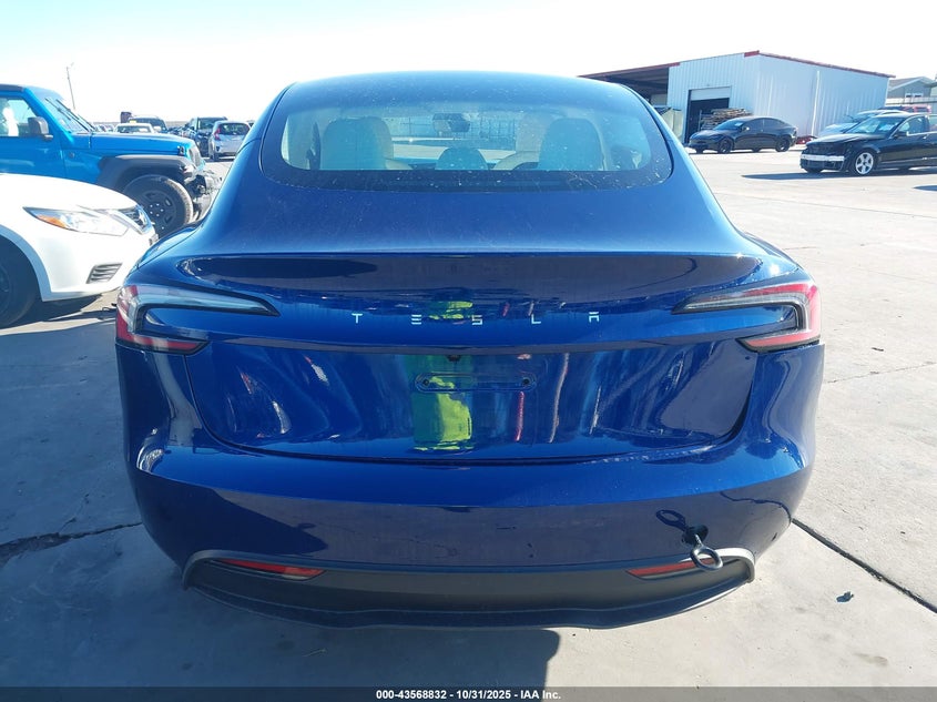 2025 Tesla Model 3 Long Range Rear-Wheel Drive/Standard VIN: 5YJ3E1EA4SF045775 Lot: 43568832
