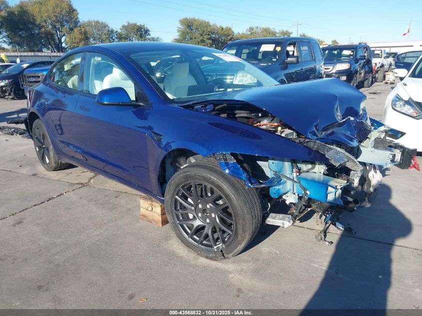TESLA MODEL 3 LONG RANGE REAR-WHEEL DRIVE/STANDARD