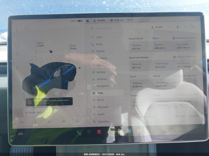 2025 Tesla Model 3 Long Range Rear-Wheel Drive/Standard VIN: 5YJ3E1EA4SF045775 Lot: 43568832