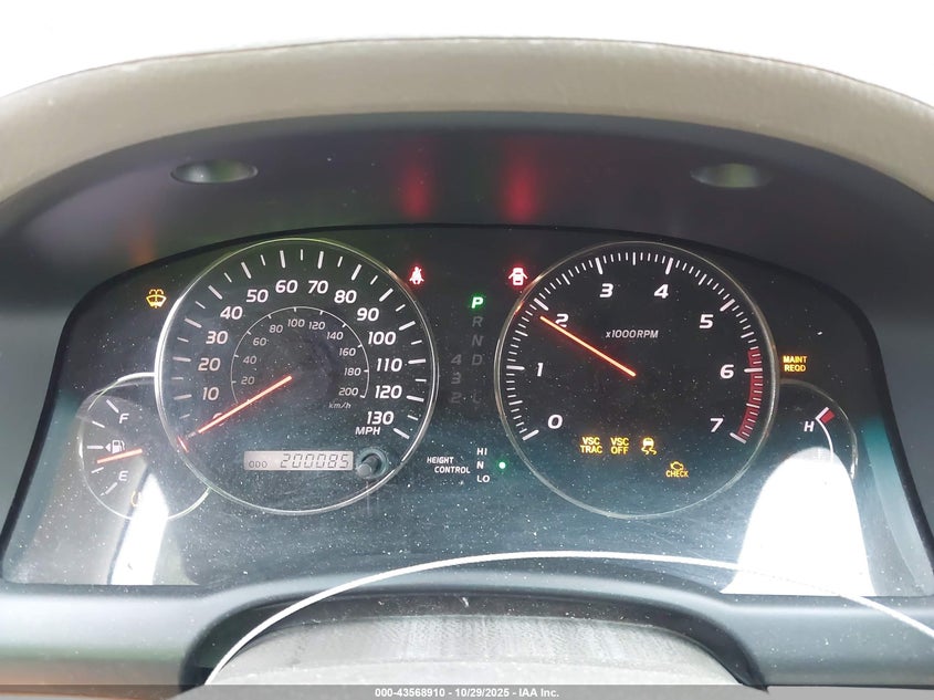 2005 Lexus Gx 470 VIN: JTJBT20X550081073 Lot: 43568910