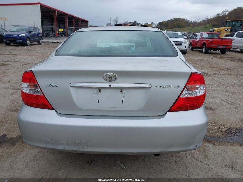 2002 Toyota Camry Le VIN: 4T1BE32K12U059558 Lot: 43568994