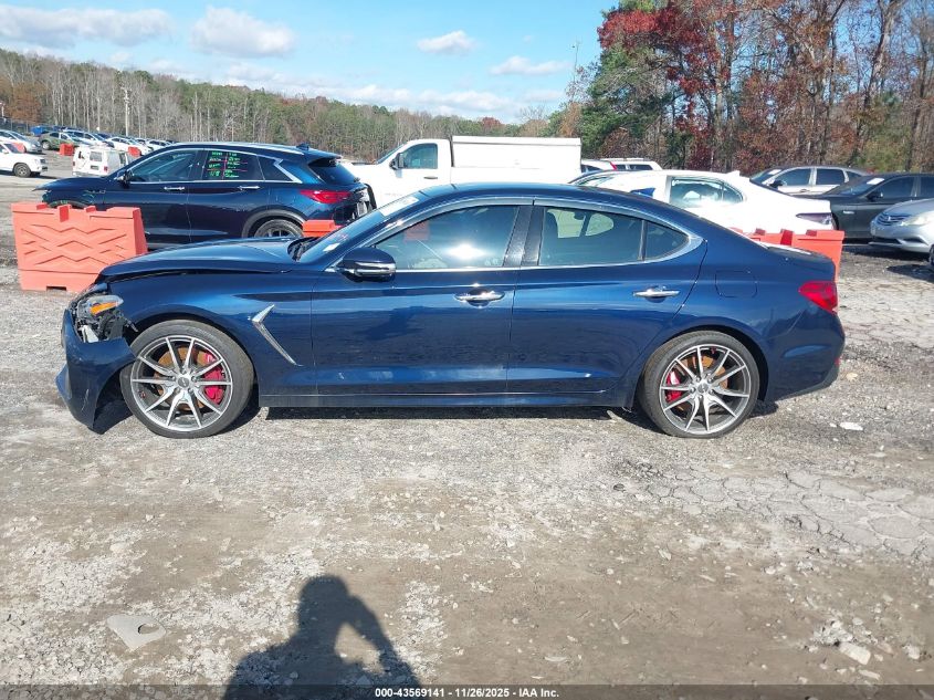 2019 Genesis G70 3.3T Advanced VIN: KMTG34LE7KU027794 Lot: 43569141